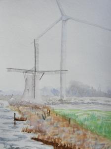 Windmill- Wind Turbine Painting Submitted for website